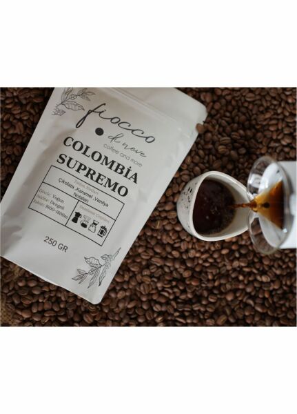 Colombia Supremo Çekirdek Kahve 250 GR. Espresso