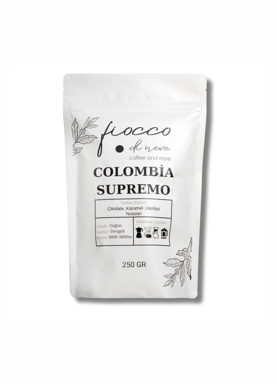 Colombia Supremo Çekirdek Kahve 250 GR. Çekirdek
