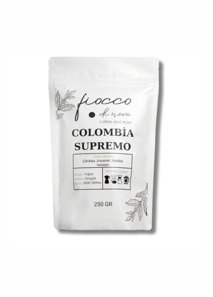 Colombia Supremo Çekirdek Kahve 250 GR. Çekirdek